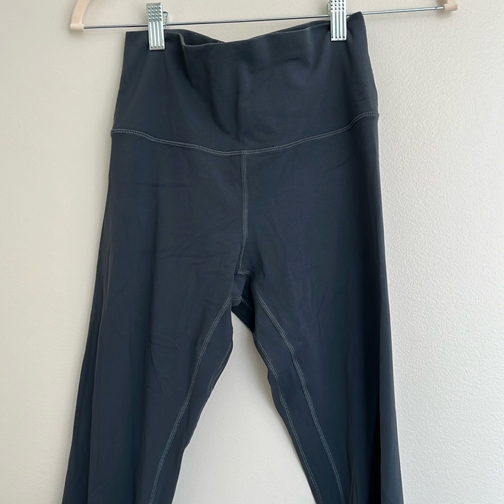 Gray Lulu lemon align high rise crop legging